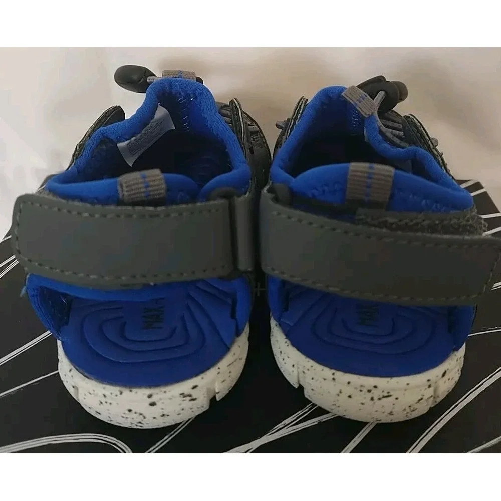 Max + Jake Lil Wade Toddler Sandals Size 6M Gray Blue Waterproof Adjustable